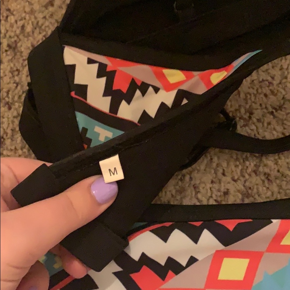 Colorful Tribal Print Bikini Set - Picture 3 of 3
